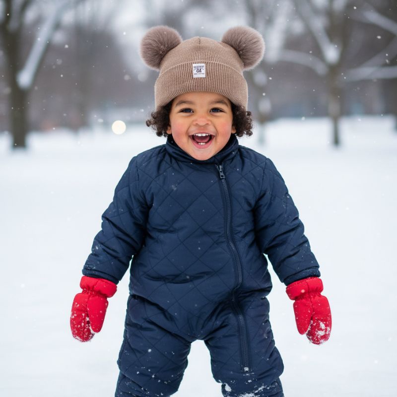 Bonnet bebe - DoublePom™ | Confort Hiver