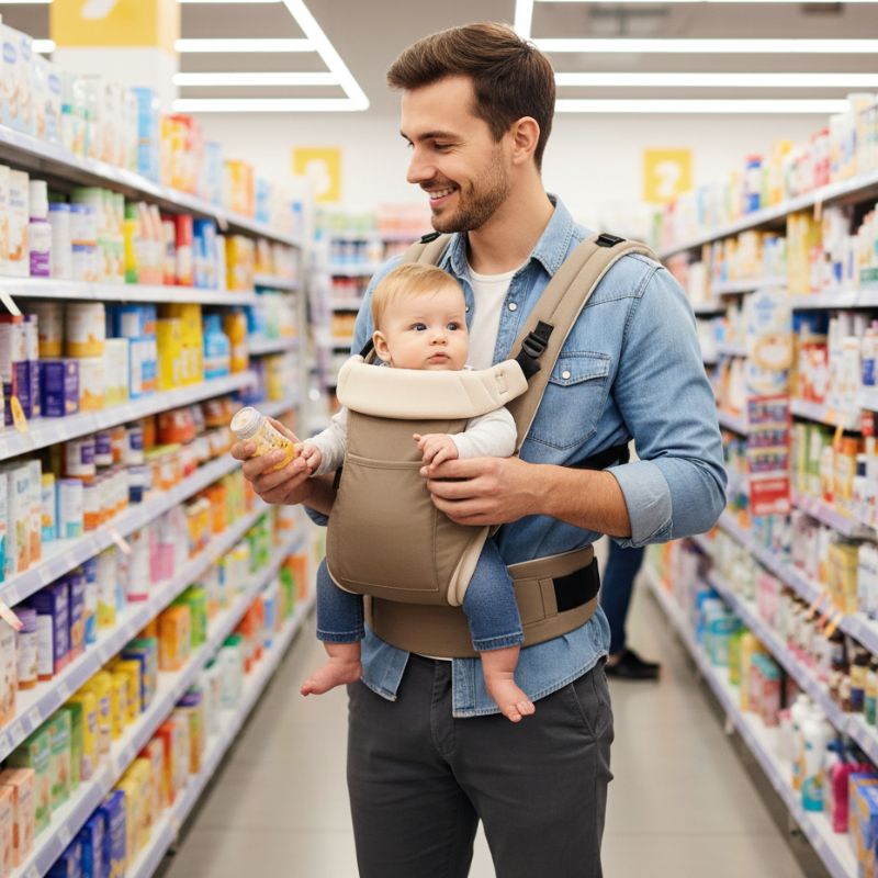Porte bebe ergonomique - Hug&Go™