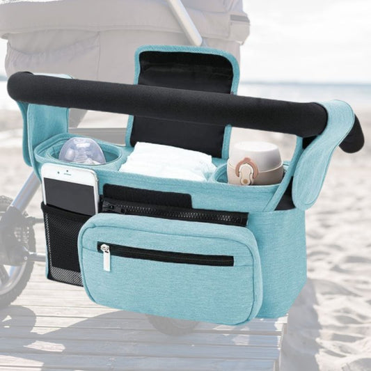 Sac a langer accroche poussette | StrollerGo™ - Bleu